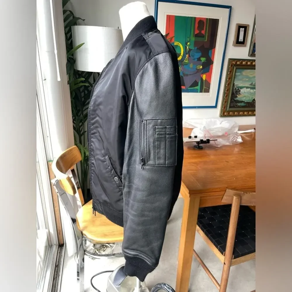 KATHARINE HAMNETT Black Bomber Jacket - Picture 3 of 15